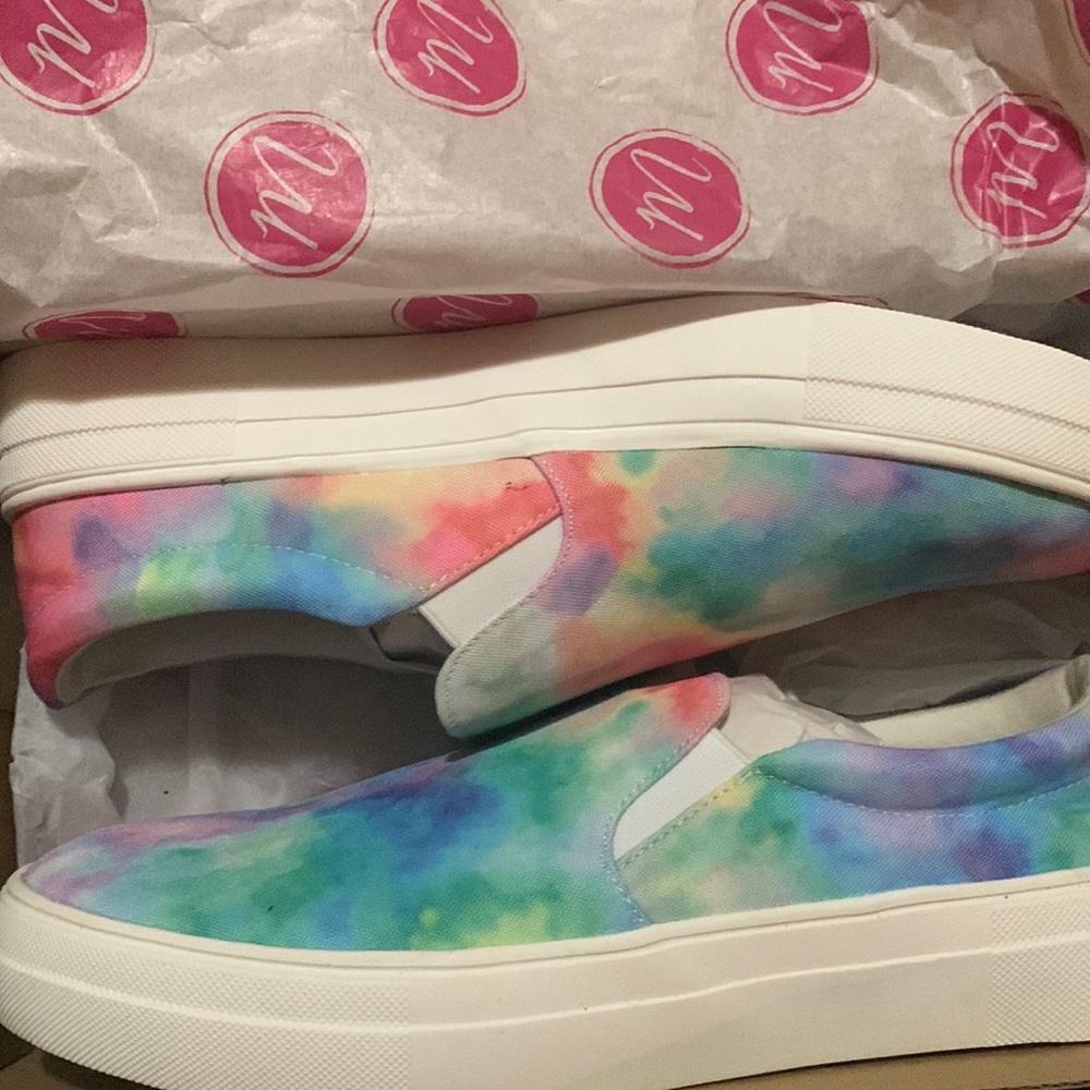 Tie Dye Canvas slip on